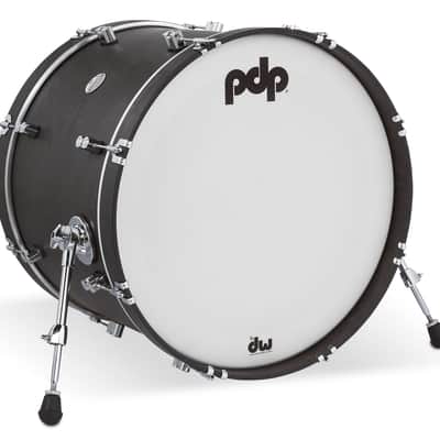 PDP Concept Classic 16x22 Ebony Stain Kick Drum with Ebony Stain Hoops