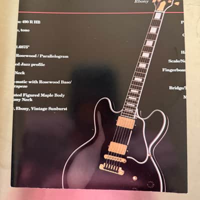 Gibson guitar- BB King- Brochure/ poster 1993
