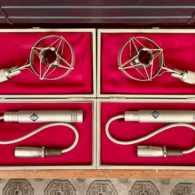Neumann U64 Matched Stereo Pair 1960s. Perfect Sequential SN U 64. Like KM64 KM84