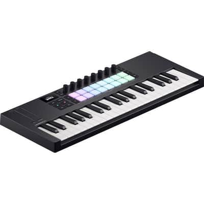 Novation LAUNCHKEY-MINI37-MK4 USB MIDI Keyboard Controller (Black, 37 Mini Keys)