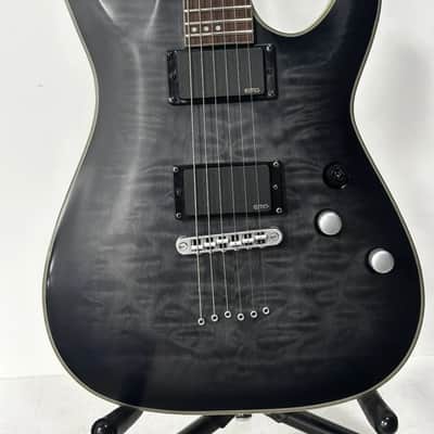Schecter C-1 Platinum with Rosewood Fretboard 2014 - Present - See-Thru Black Satin