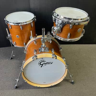 Gretsch Brooklyn Bop 3 Pc Jazz Drum Kit - Satin Mahogany - 18 - 12 - 14
