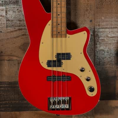 Reverend Decision Metallic Cherry Electric Bass Guitar