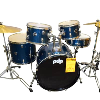PDP by DW Encore 5-Piece Drum Set w/ Hardware & Cymbals - Azure Blue