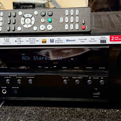 Denon AVR-S570BT AV Bluetooth Receiver with Remote; Tested SEE VIDEO