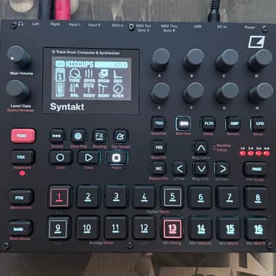 Elektron Syntakt 12 Track Drum Computer & Synthesizer 2022- Present - Black
