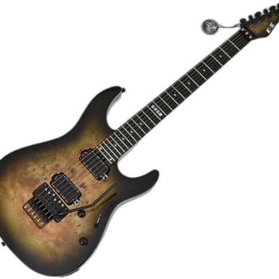 ESP E-II SN-II Nebula Black Burst Electric Guitar w/Case B-Stock