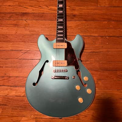 D'Angelico Premier DC Boardwalk P90 2020 - Iced Blue Metallic