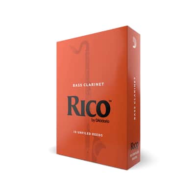 Rico REA1025 Bass Clarinet Reeds - Strength 2.5 (10-Pack)
