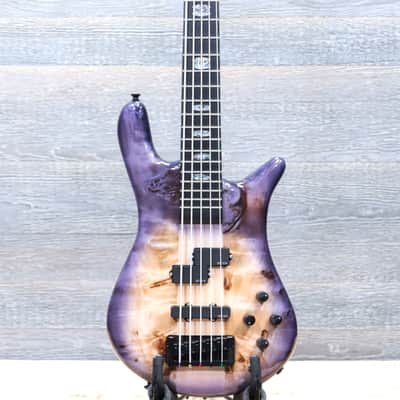 Spector Euro 5 CST Poplar Burl Natural Violet Burst Gloss Electric Bass w/Bag
