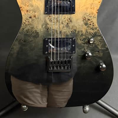Schecter PT Standard Electric Guitar Black Fade Burst Burl Finish