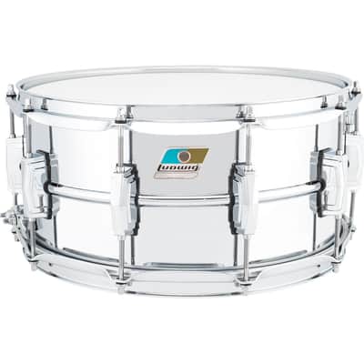 Ludwig Supraphonic 6.5x14 Snare Drum - Blue and Olive Badge