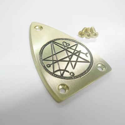 Handmade Cthulhu Yog-Sothoth symbol brass truss rod cover fits to BC Rich guitar bcr-B2