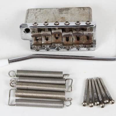 RARE 1963 Vintage Fender Stratocaster Tremolo BRIDGE "PAT. PEND" Saddles USA 1960s L-Series Pre-CBS