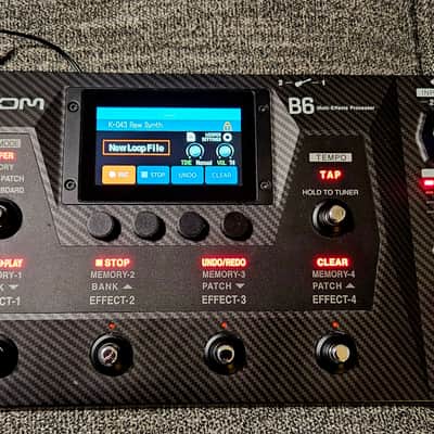 Zoom B6 Bass Multi-Effects Processor w/SD card, power supply