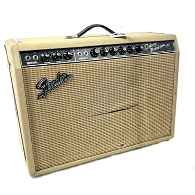 Used Fender 65 Deluxe Reverb Blonde 1 X 12 Tube Combo Amplifier
