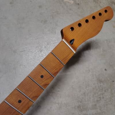Roasted Maple Tele Neck fits fender Telecaster body 22 frets Modern Satin