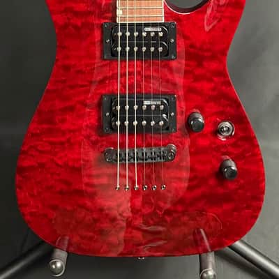 ESP LTD MH-200QM NT Electric Guitar See-Thru Black Cherry (768)