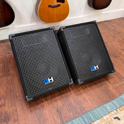 Gringhouse GH12M - Pair of 12 Inch Passive Wedge Monitors - Floor or Stage 350 Watts RMS each Live Sound Monitors