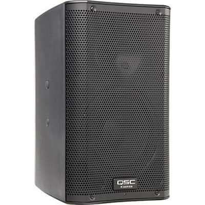 QSC K8 1000W Powered Speakers (Pair) with Ultimate Support Stands & ManualsQSC K8 - Black
